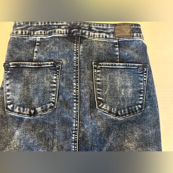 American Eagle Super Stretch denim mini jean skirt size 4 - Picture 3 of 6